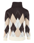 Pull jaquard COCO beige-coffee