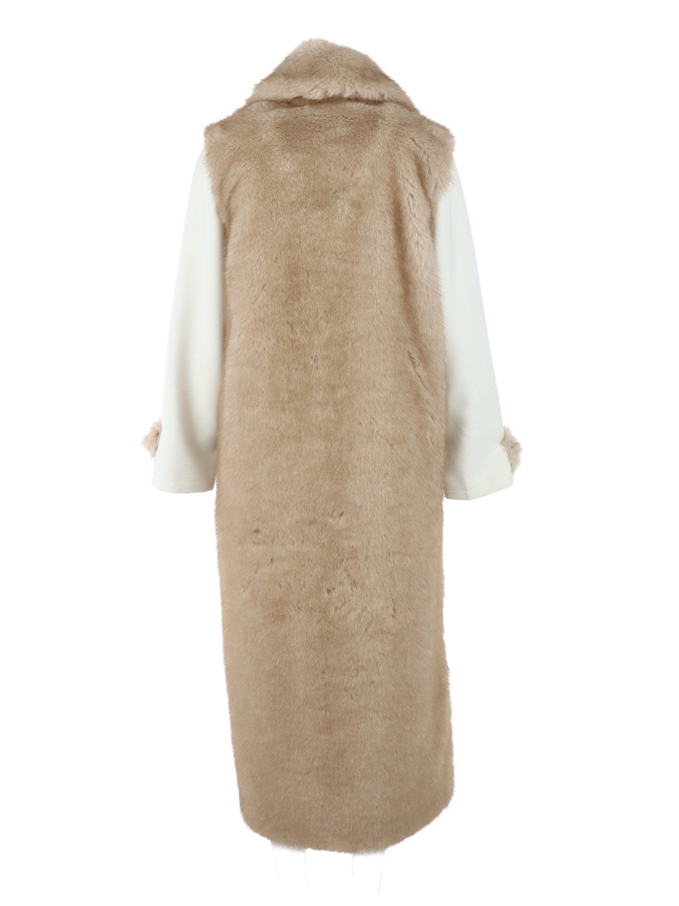 Manteau bi matière King Kong camel