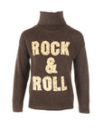 Pull col roulé ROCK & LOVE coffee
