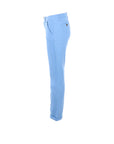 Pantalons chino coton bleu azur