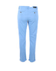 Pantalons chino coton bleu azur