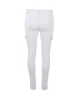 Pantalons cargo coton skinny blanc