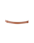 Ceinture fine cuir cognac fermoir doré