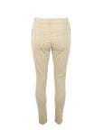 Jeans skinny beige boutons dorés
