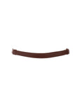 Ceinture fine cuir chocolat fermoir doré