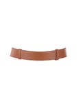 Ceinture cuir camel fermoir doré