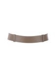 Ceinture cuir taupe fermoir doré