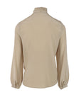 Blouse soie strass beige Interdee