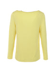 Sweat col V AMOUR jaune