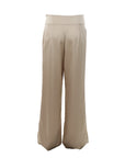 Pantalon large beige satiné ATT