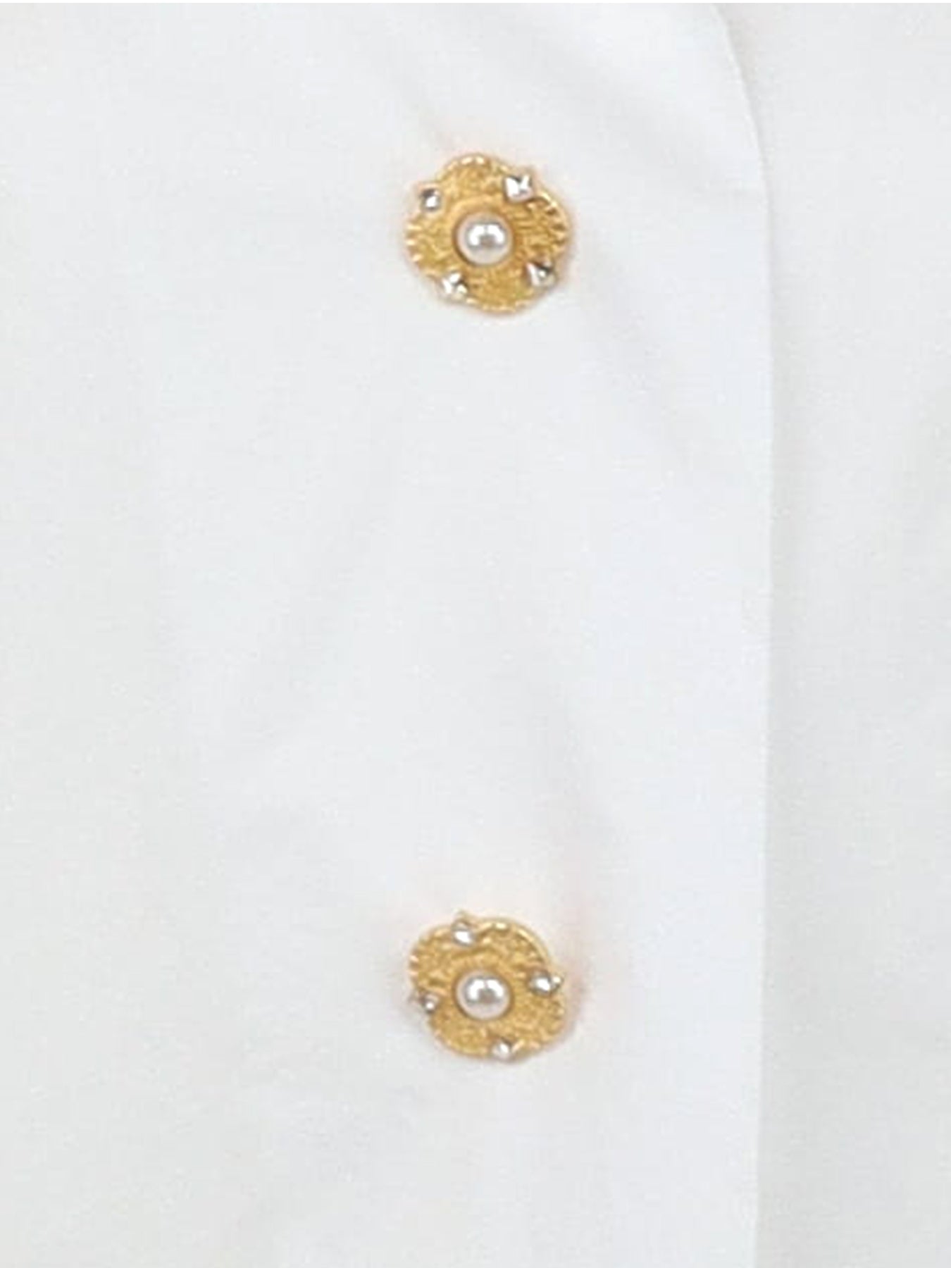 Chemisier blanc boutons dorés Interdee