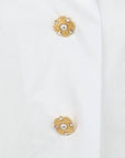 Chemisier blanc boutons dorés Interdee