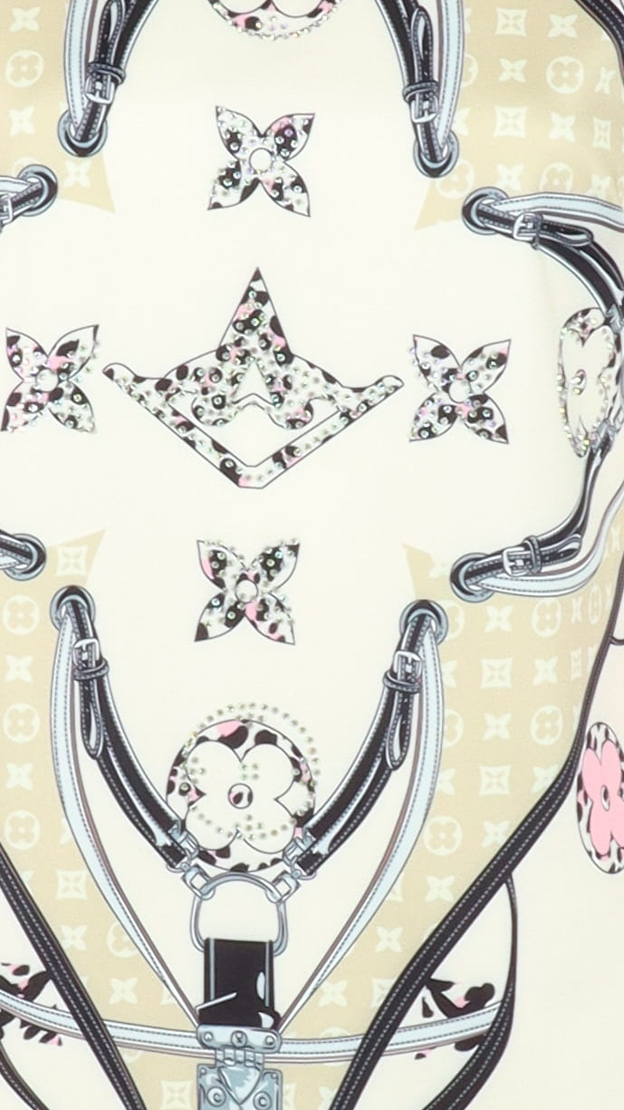 Robe trapèze courte imprimée