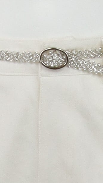 Pantalon Mariley baloon écru stretch