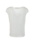 Top col V all strass blanc Interdee