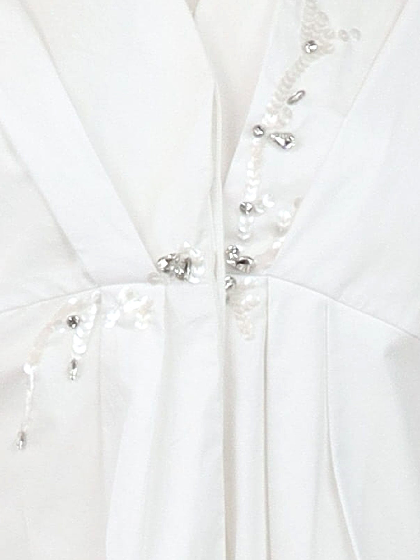 Tunique blanche sequins Interdee col V