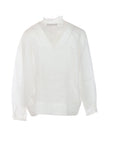 Chemise lin blanc Interdee col Victorien