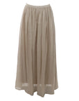 Jupe plissée longue lin sable Interdee