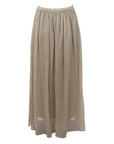 Jupe plissée longue lin sable Interdee