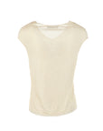 Top col V all strass beige Interdee