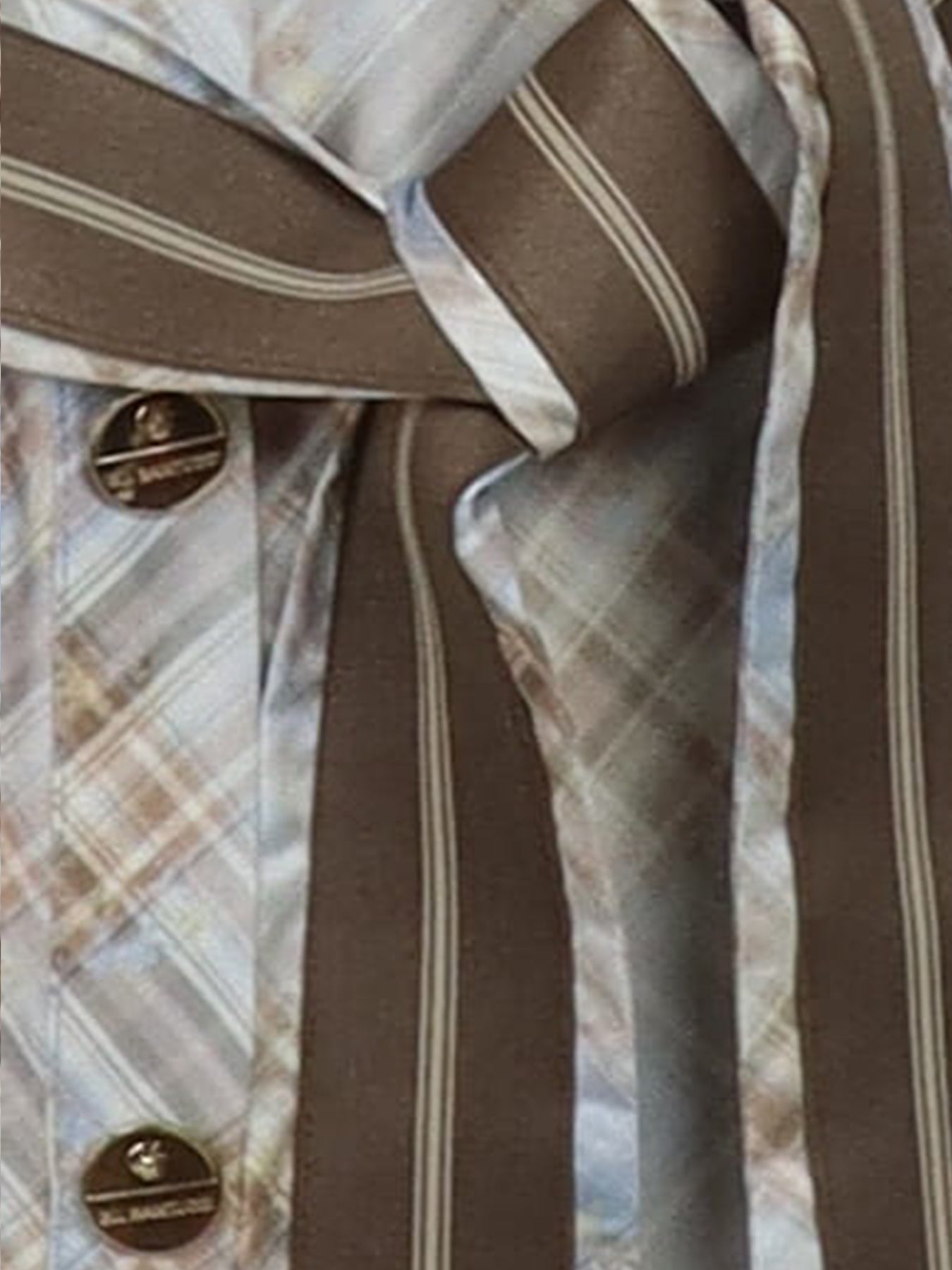 Robe chemisier longue carreaux Gil Santucci