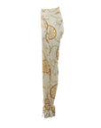 Pantalon foulard écru imprimé Gil Santucci