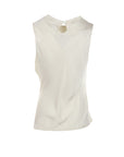 Top drapé écru Natacha