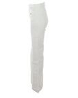 Jeans blanc large poches italiennes