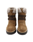 Bottines en croûte de cuir tabac La Thuile 978