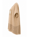 T-shirt oversize camel FUN