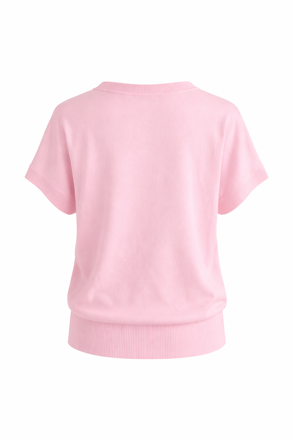 Feinstrick-T-Shirt Rosa