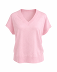 Feinstrick-T-Shirt Rosa