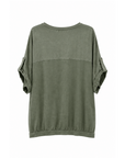 T-shirt oversize FLEUR kaki