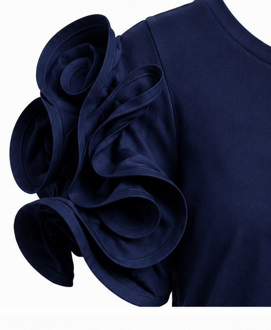 T-shirt manches FROU marine
