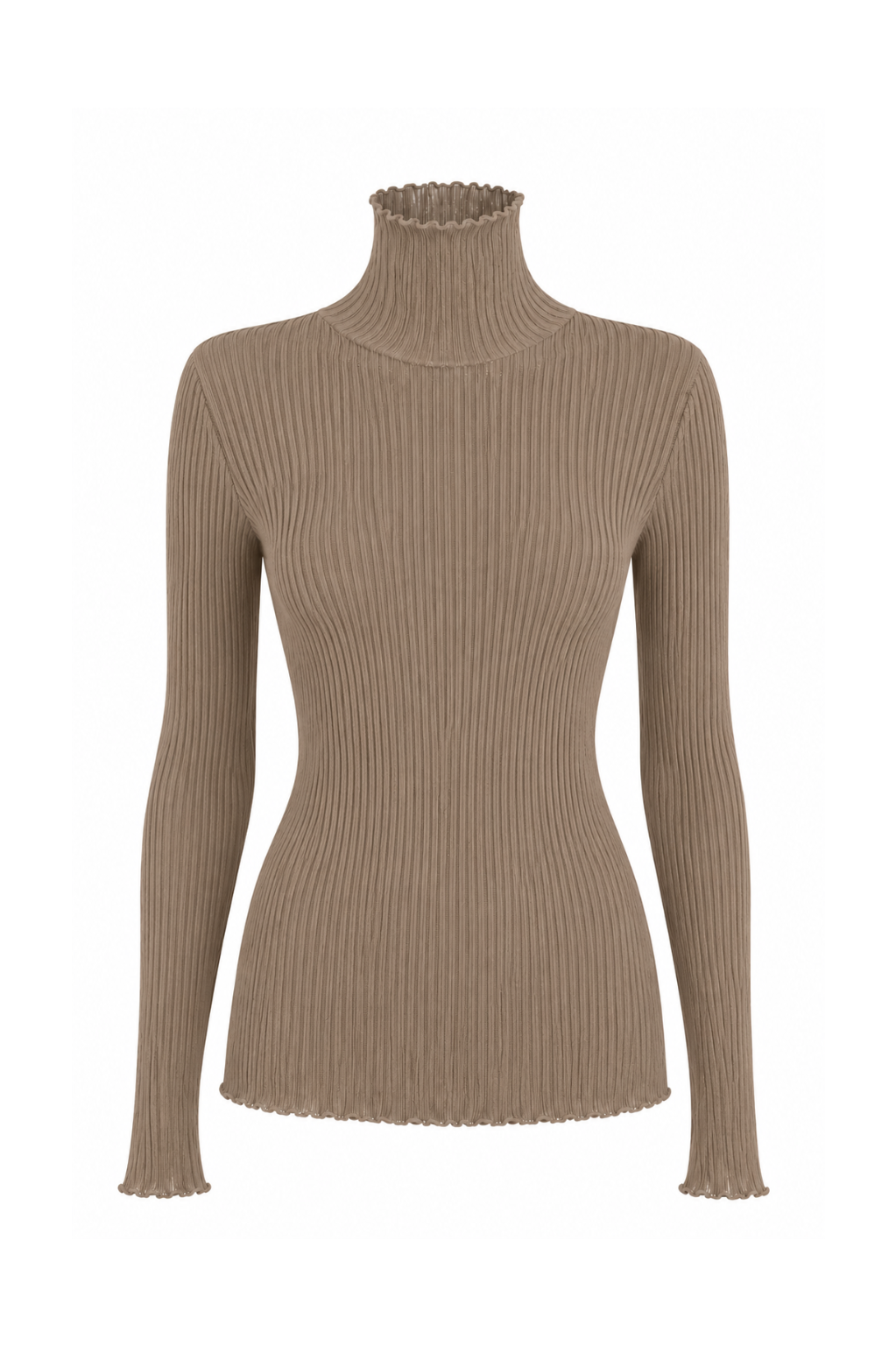 Pull chaussette laine taupe Interdee
