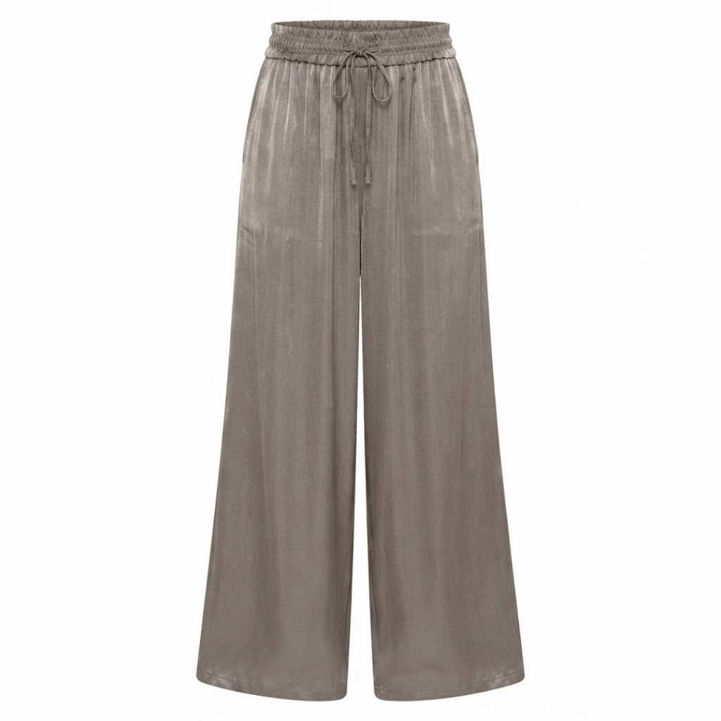 Pantalon fluide taupe