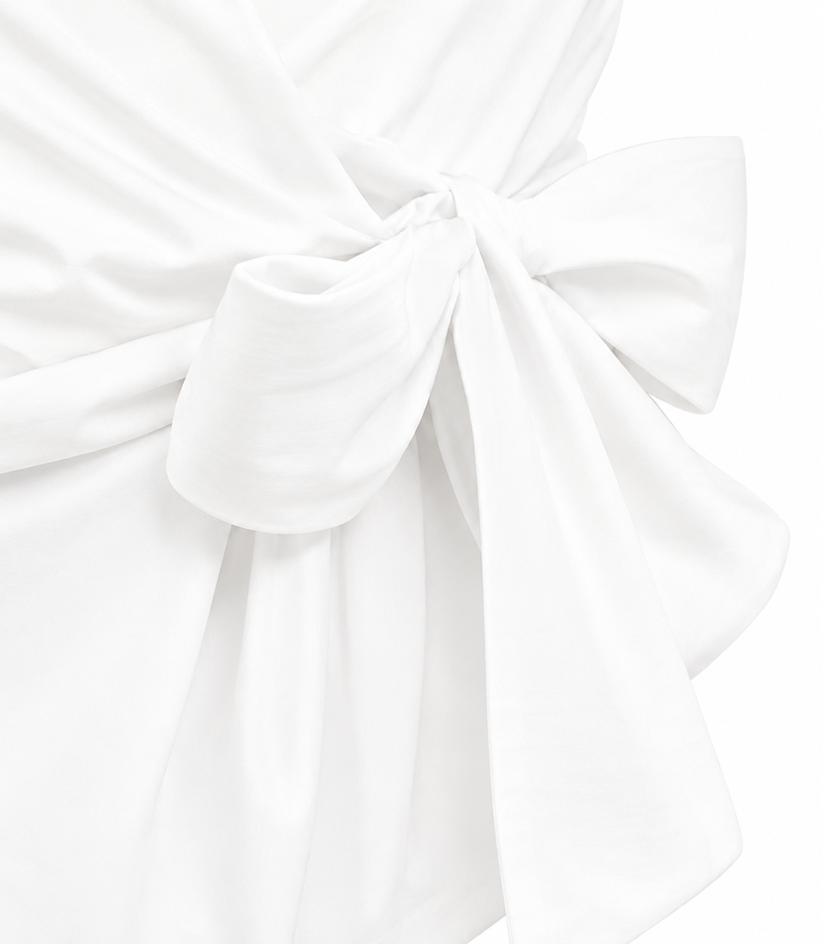 Chemise nouée emmanchures américaines blanc