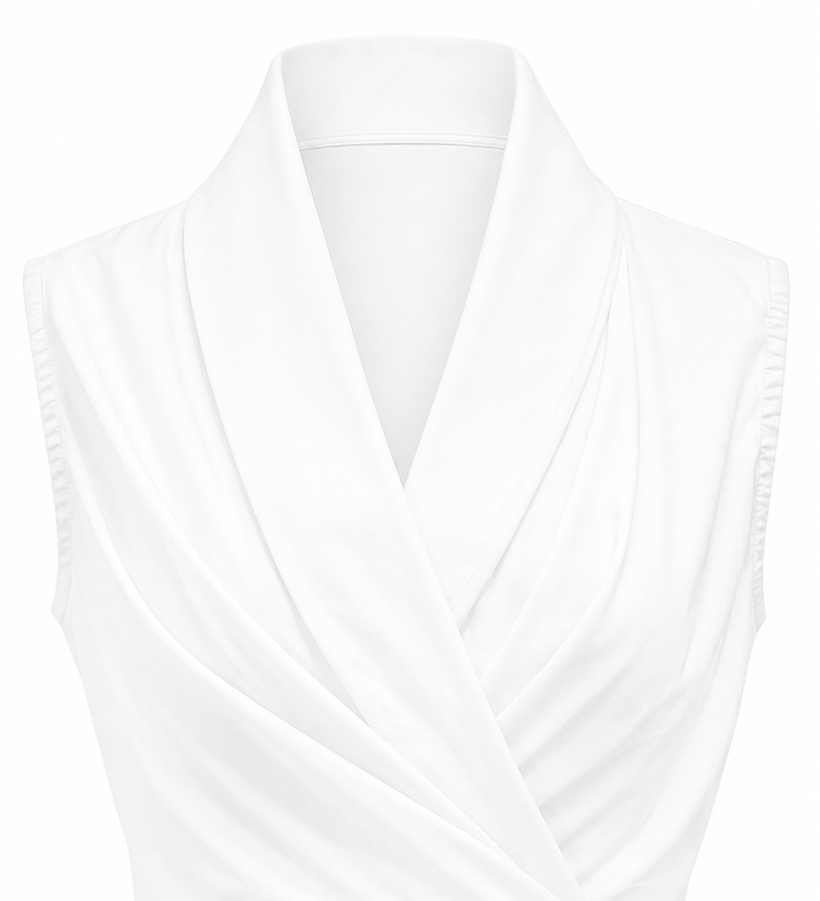 Chemise nouée emmanchures américaines blanc