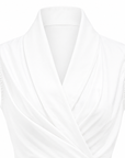 Chemise nouée emmanchures américaines blanc