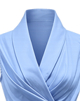 Chemise nouée emmanchures américaines ciel