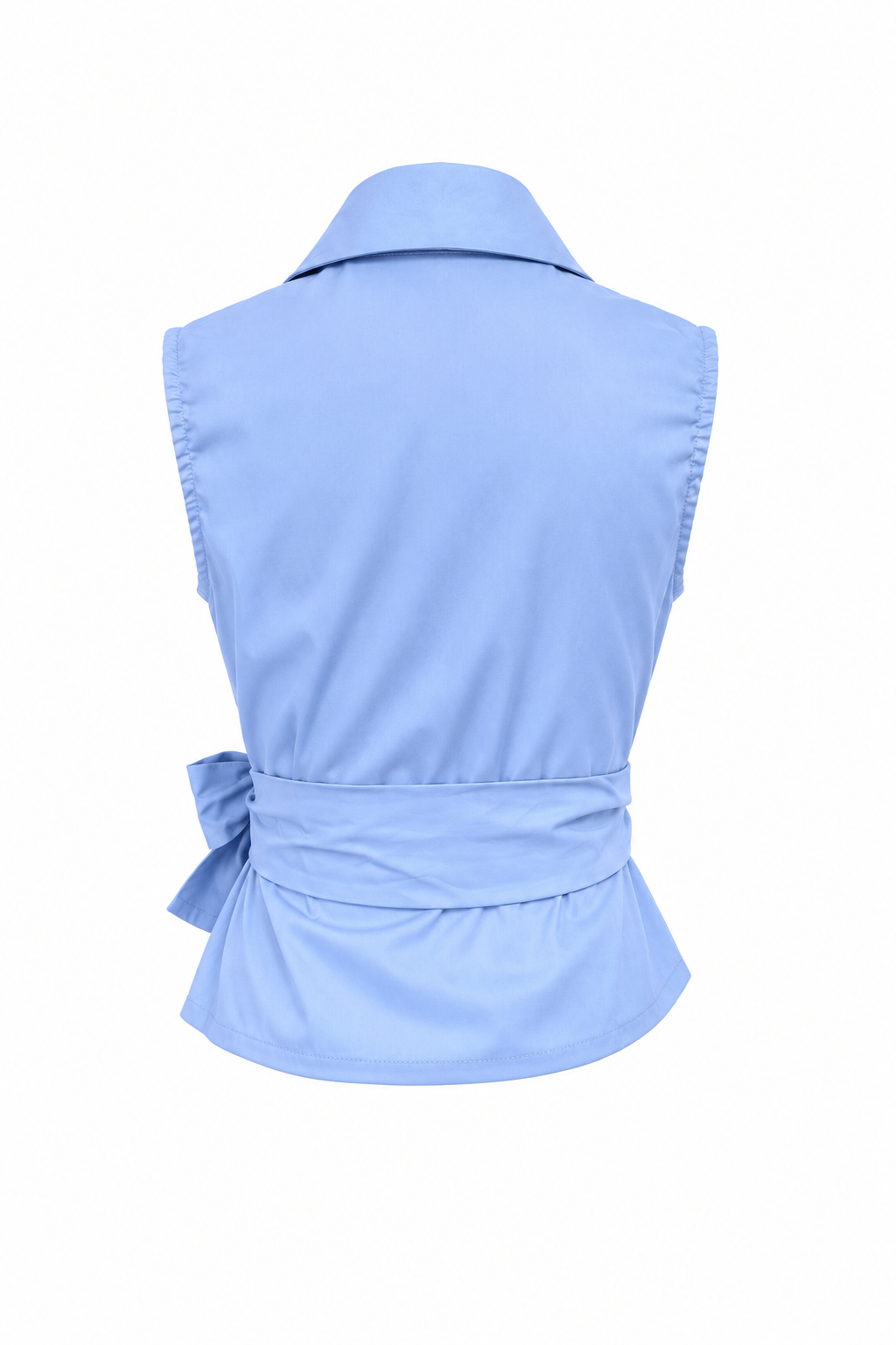Chemise nouée emmanchures américaines ciel