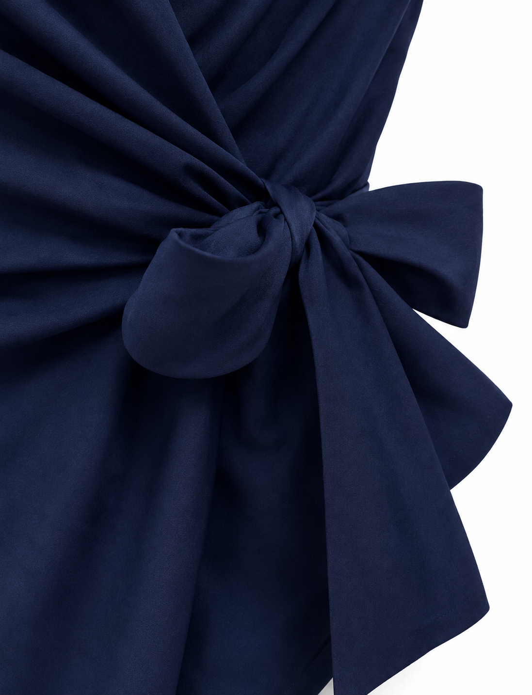 Chemise nouée emmanchures américaines marine