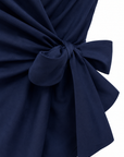 Chemise nouée emmanchures américaines marine