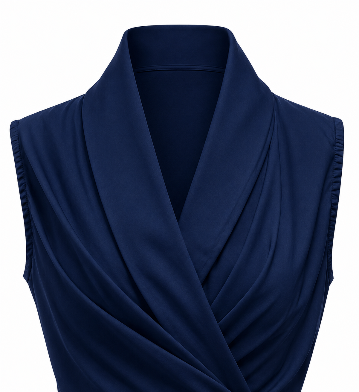 Chemise nouée emmanchures américaines marine
