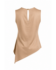 Top Mariley asymétrique beige