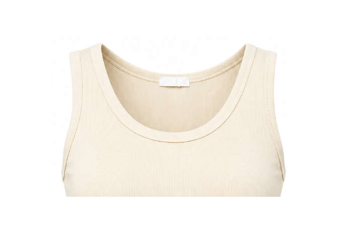 Top coton beige