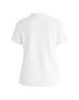 Feinstrick-T-Shirt Weiss
