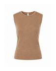 Top col rond strass camel Interdee