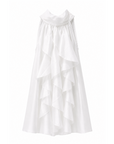 Top à volants blanc