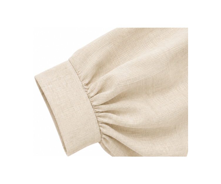 Chemise lin froncée